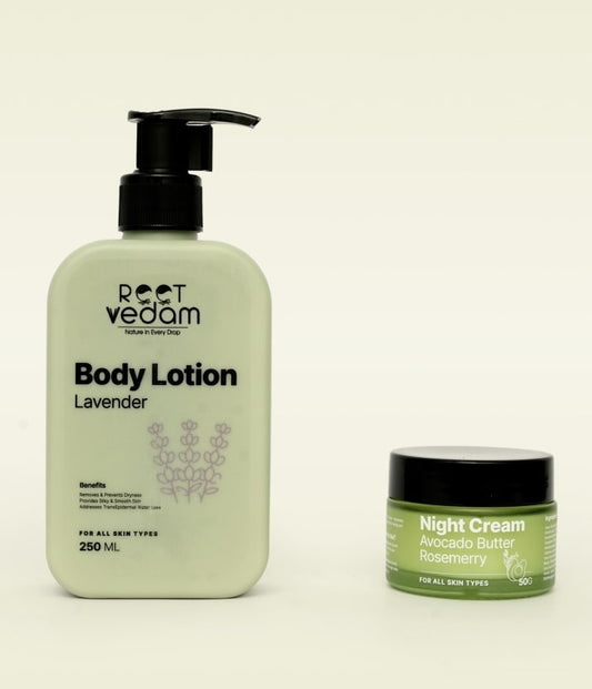 Fragrant Night Cream & Body Lotion  50g+250ml