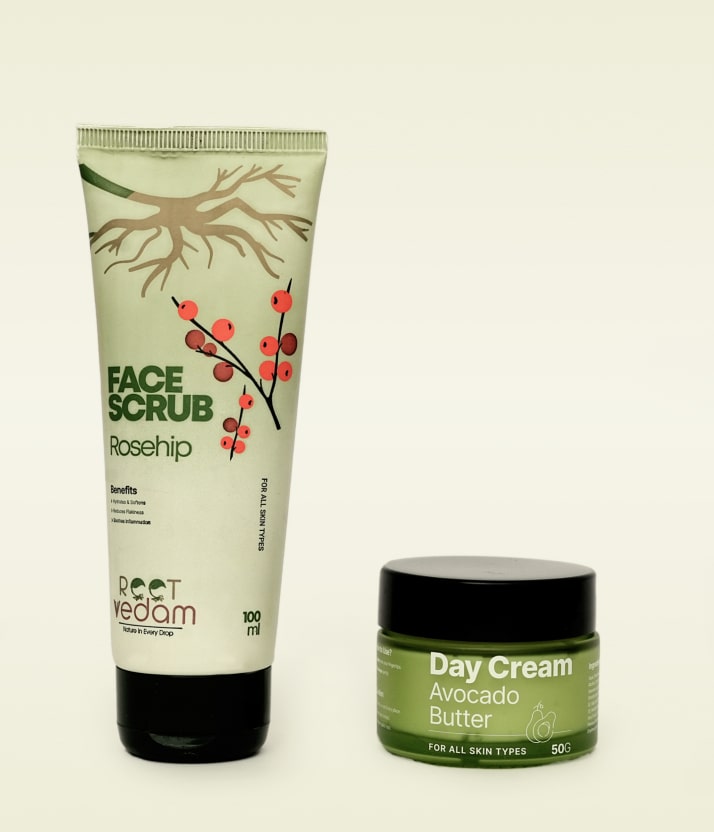 Nature-Inspired Face Scrub & Day Cream 100ml+50g