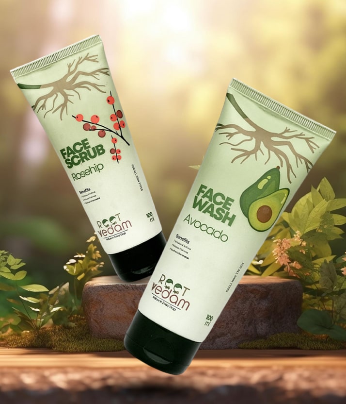 Face Combo of face wash & face scrub 100ml+100ml