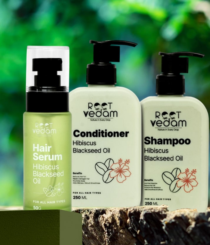 Stronger Hair with Shampoo, Conditioner & Hair Serum 250ml+250ml+50g